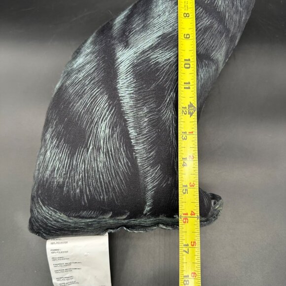 Black Cat Throw Pillow Stuffed Animal Creepy Halloween Bombay Kitty Decorative - Picture 9 of 10